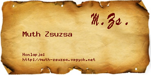Muth Zsuzsa névjegykártya