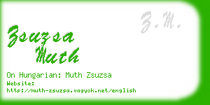zsuzsa muth business card